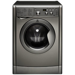 Indesit IWDD7143S Washer Dryer, 7kg Wash/5kg Dry Load, B Energy Rating, 1400rpm Spin, Silver